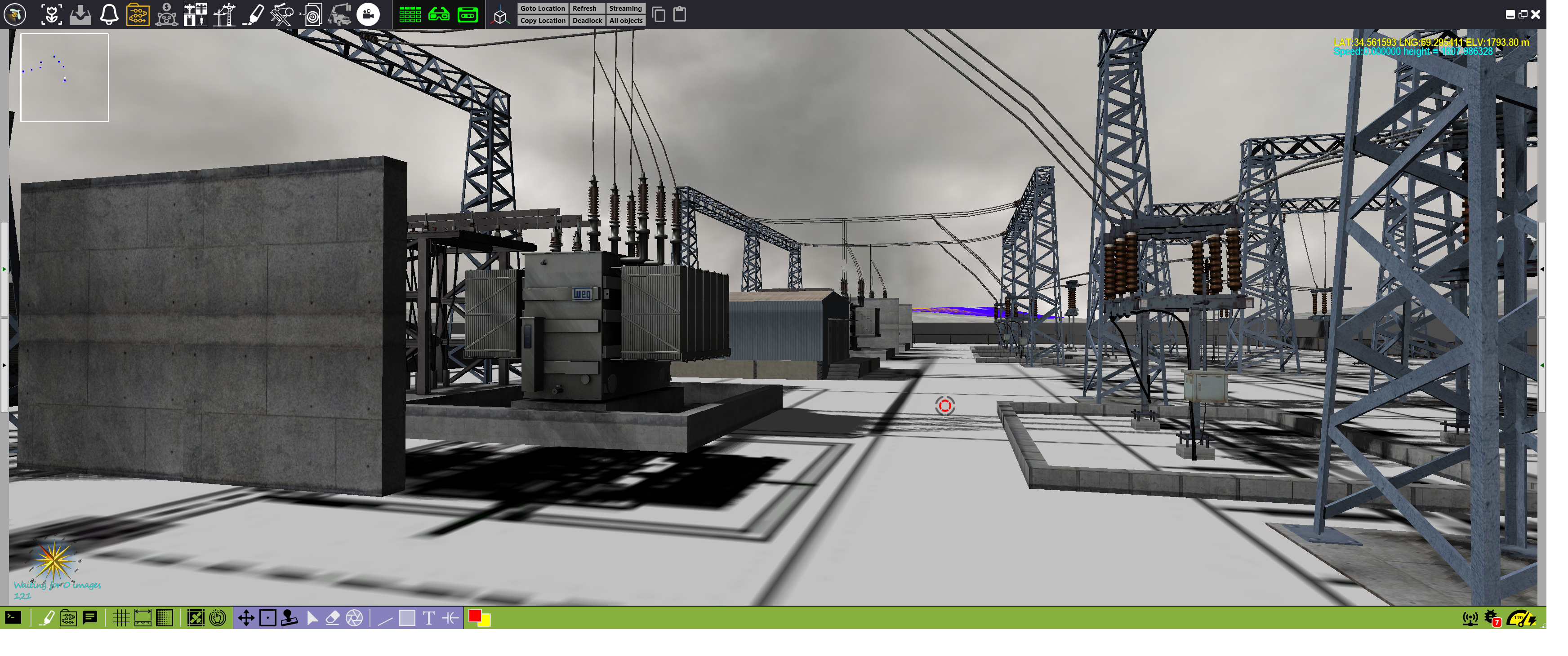 Modeled Switchyard